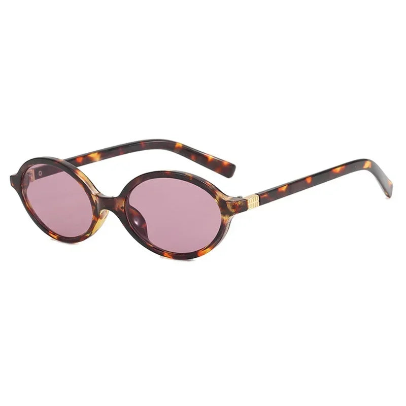 Oval Small Frame Luxury Brand Woman Sunglasses Women Retro Female Glasses Anti-blue Light Eyeglasses Trend Ladies Sunglasse men