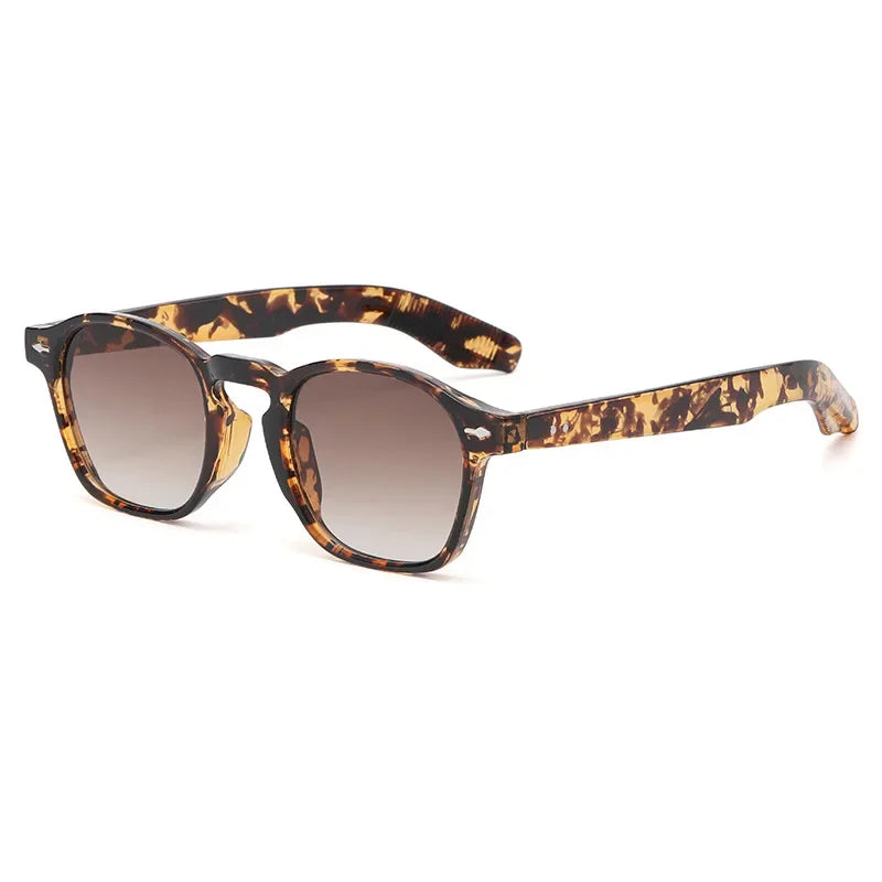 Trendy New Sunglasses for Men High Quality Blue Fashionable Rectangle Sunglasses for Women Retro Glasses
