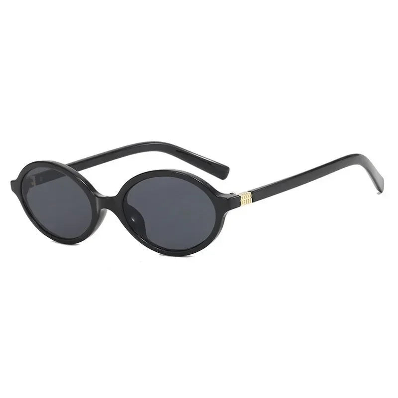 Oval Small Frame Luxury Brand Woman Sunglasses Women Retro Female Glasses Anti-blue Light Eyeglasses Trend Ladies Sunglasse men