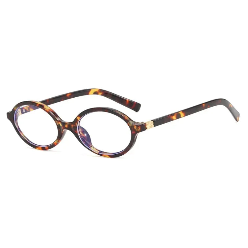 Oval Small Frame Luxury Brand Woman Sunglasses Women Retro Female Glasses Anti-blue Light Eyeglasses Trend Ladies Sunglasse men