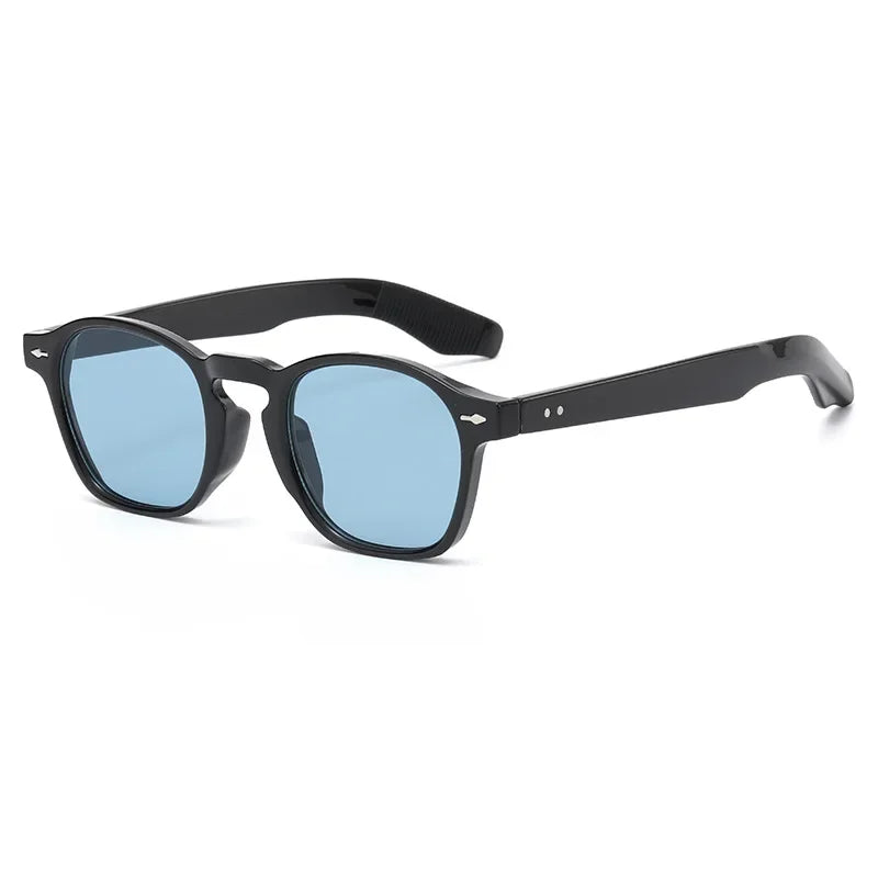 Trendy New Sunglasses for Men High Quality Blue Fashionable Rectangle Sunglasses for Women Retro Glasses