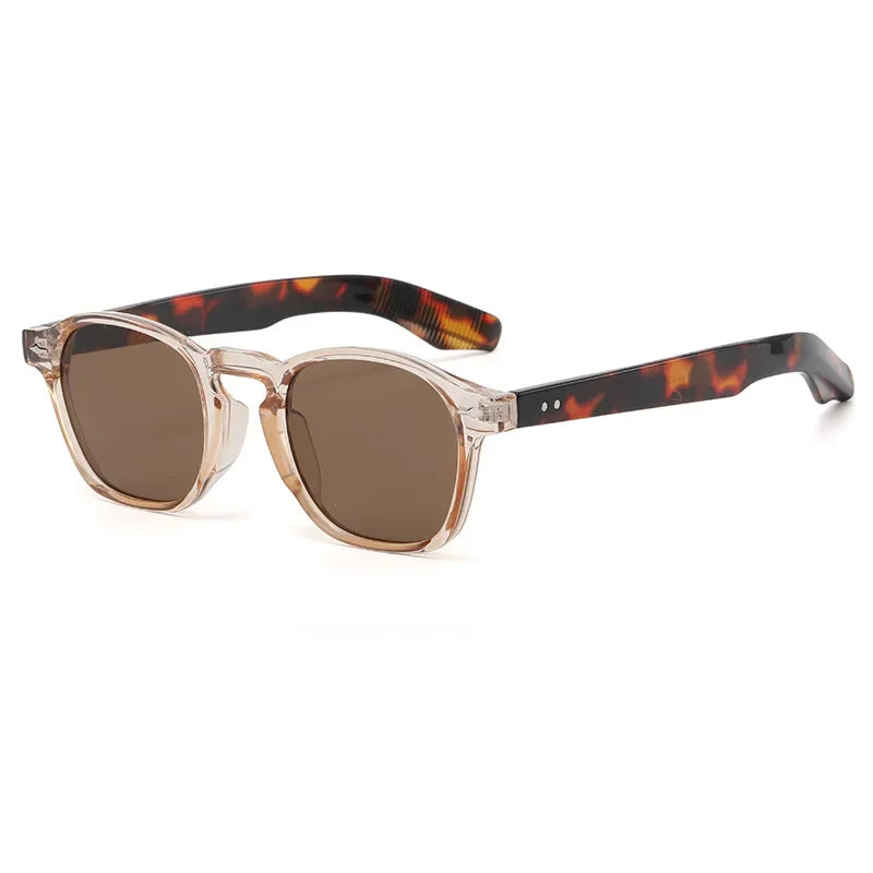 Trendy New Sunglasses for Men High Quality Blue Fashionable Rectangle Sunglasses for Women Retro Glasses